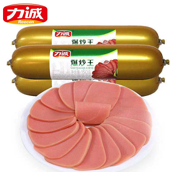 6.8元包邮！力诚 爆炒王火腿肠 150g*3支