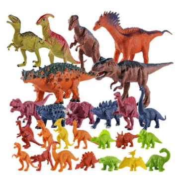 13.9元包邮！儿童手工diy恐龙玩具套装28件套
