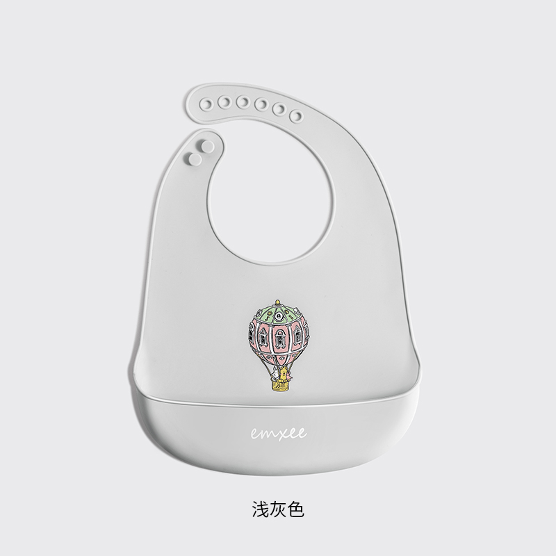 嫚熙宝宝吃饭硅胶饭兜