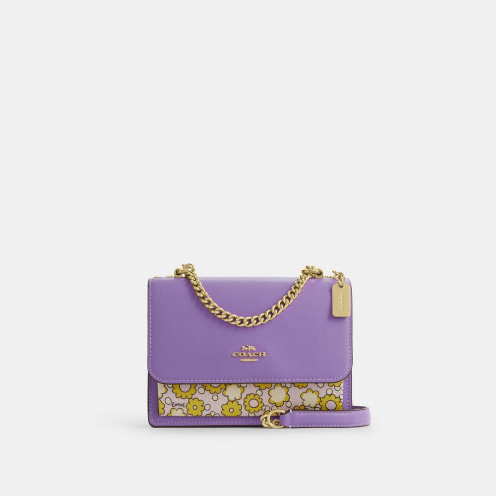 coach mini klare crossbody bag in colorblock with floral print CBM62-IMY2K