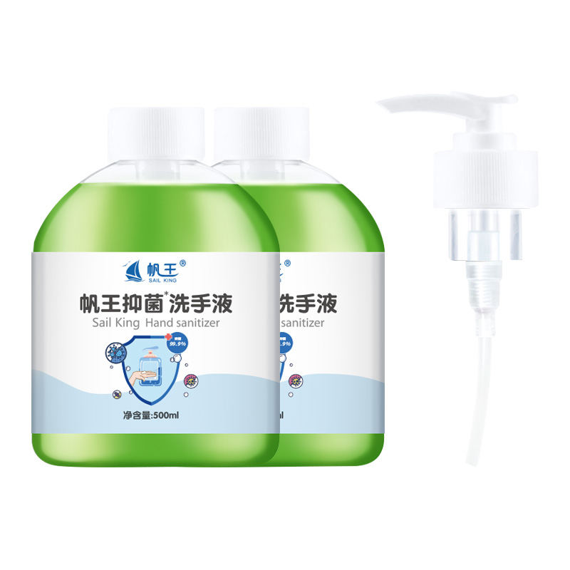 【帆王】按压杀菌消毒洗手液2瓶