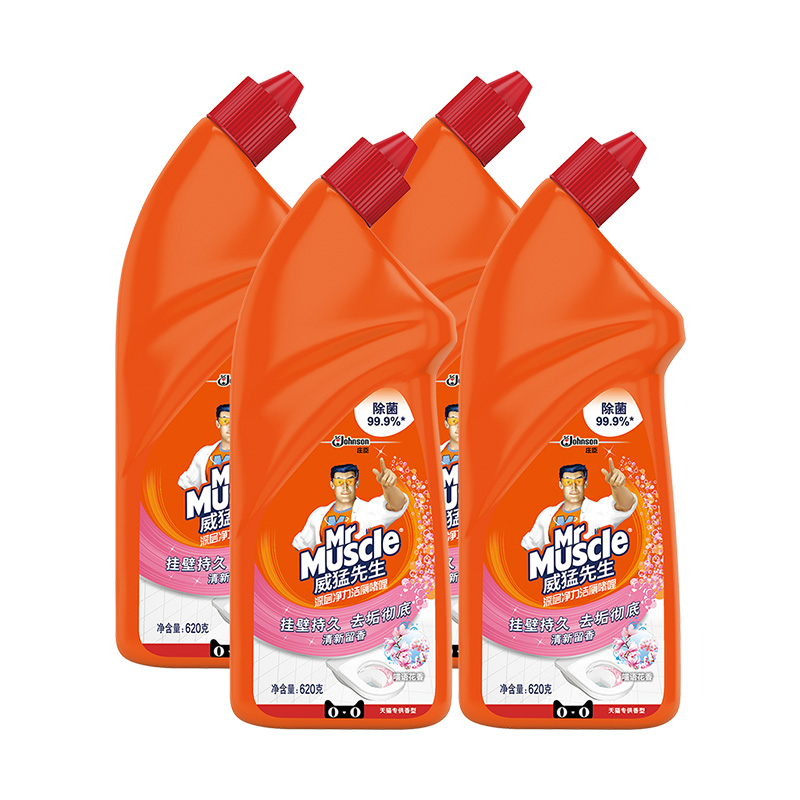 返10猫卡！威猛先生洁厕剂620g*4瓶