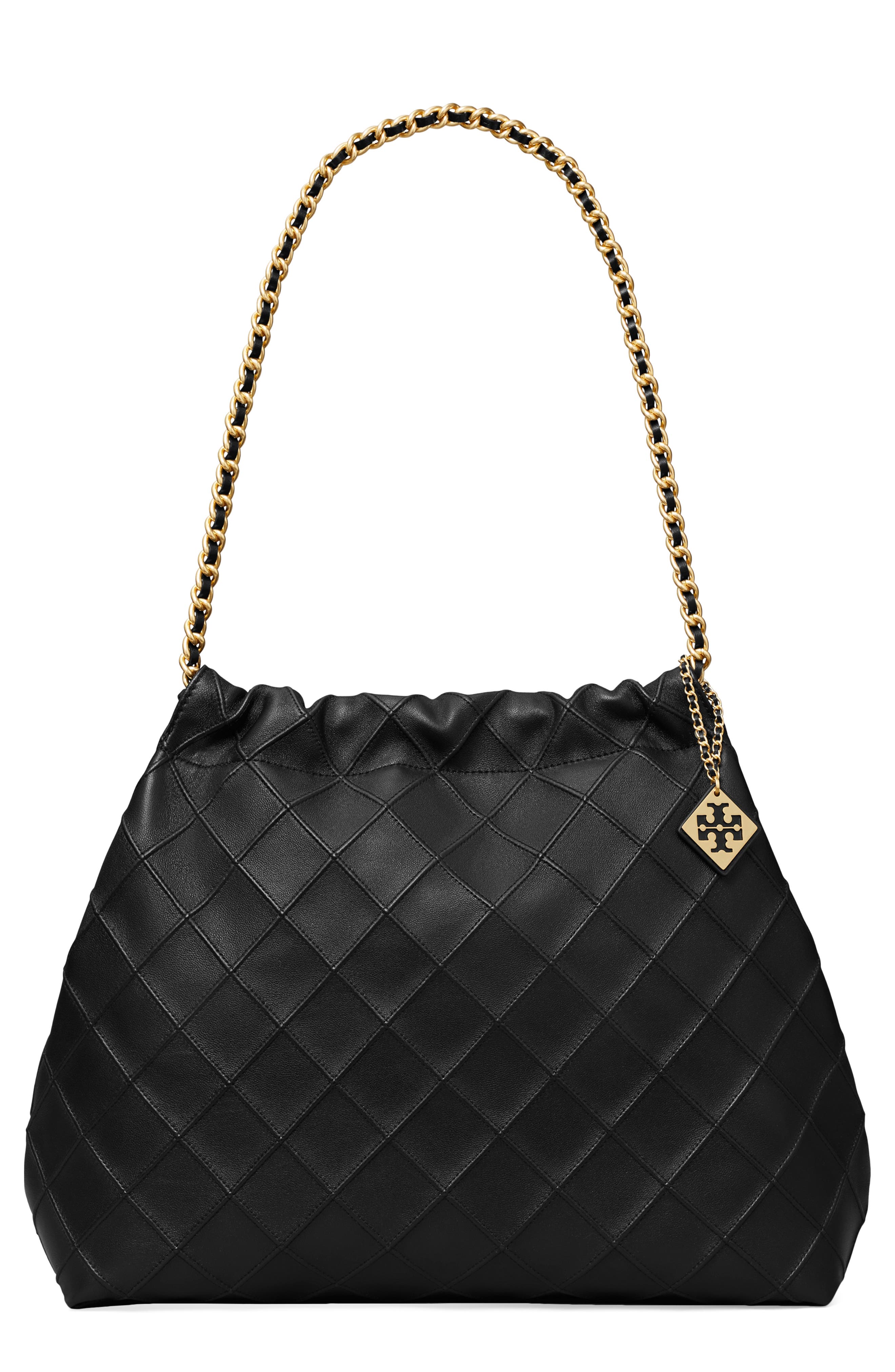 Tory Burch FLEMING SOFT DRAWSTRING抽绳包 Black