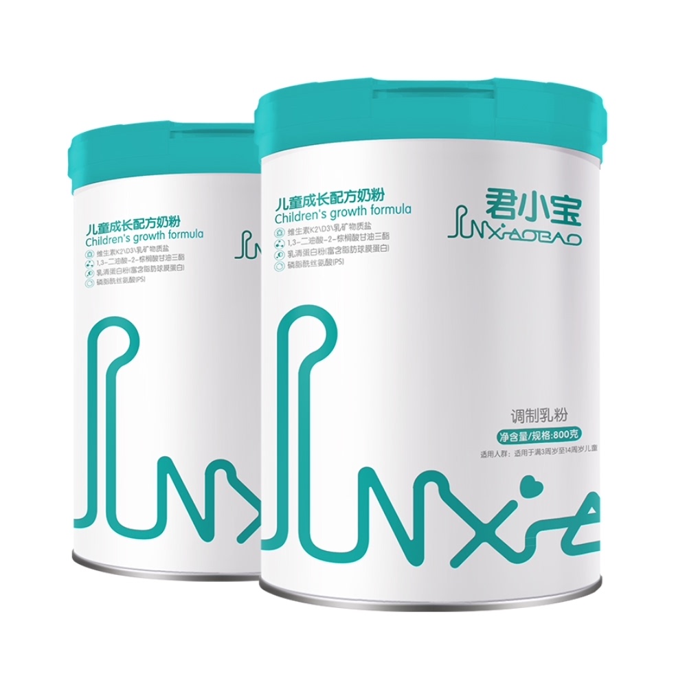 返100猫超卡！君乐宝儿童奶粉4段800g*4罐