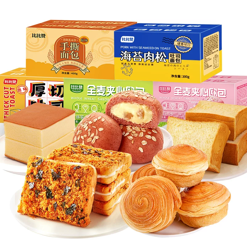比比赞手撕面包4件