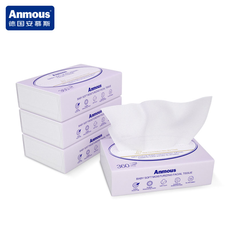 拍3件！安慕斯婴儿云柔巾120*12包