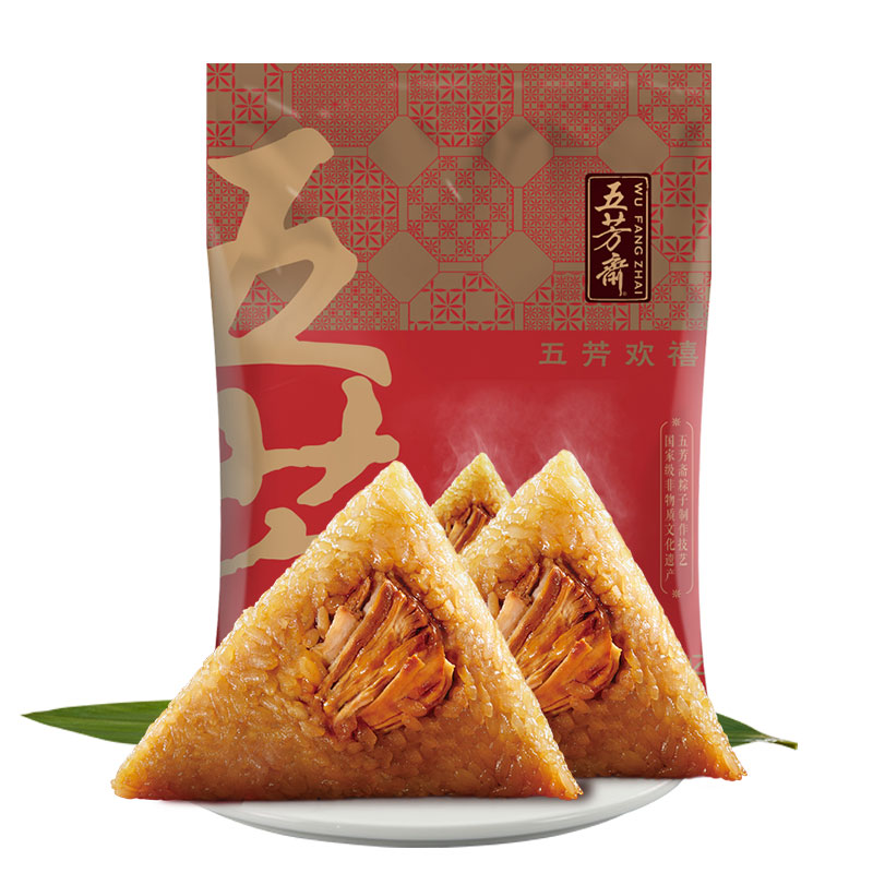 【五芳斋】新鲜肉粽子100g*4只