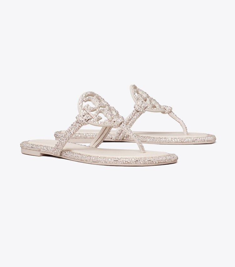 tory burch Miller Crystal Knotted Sandal