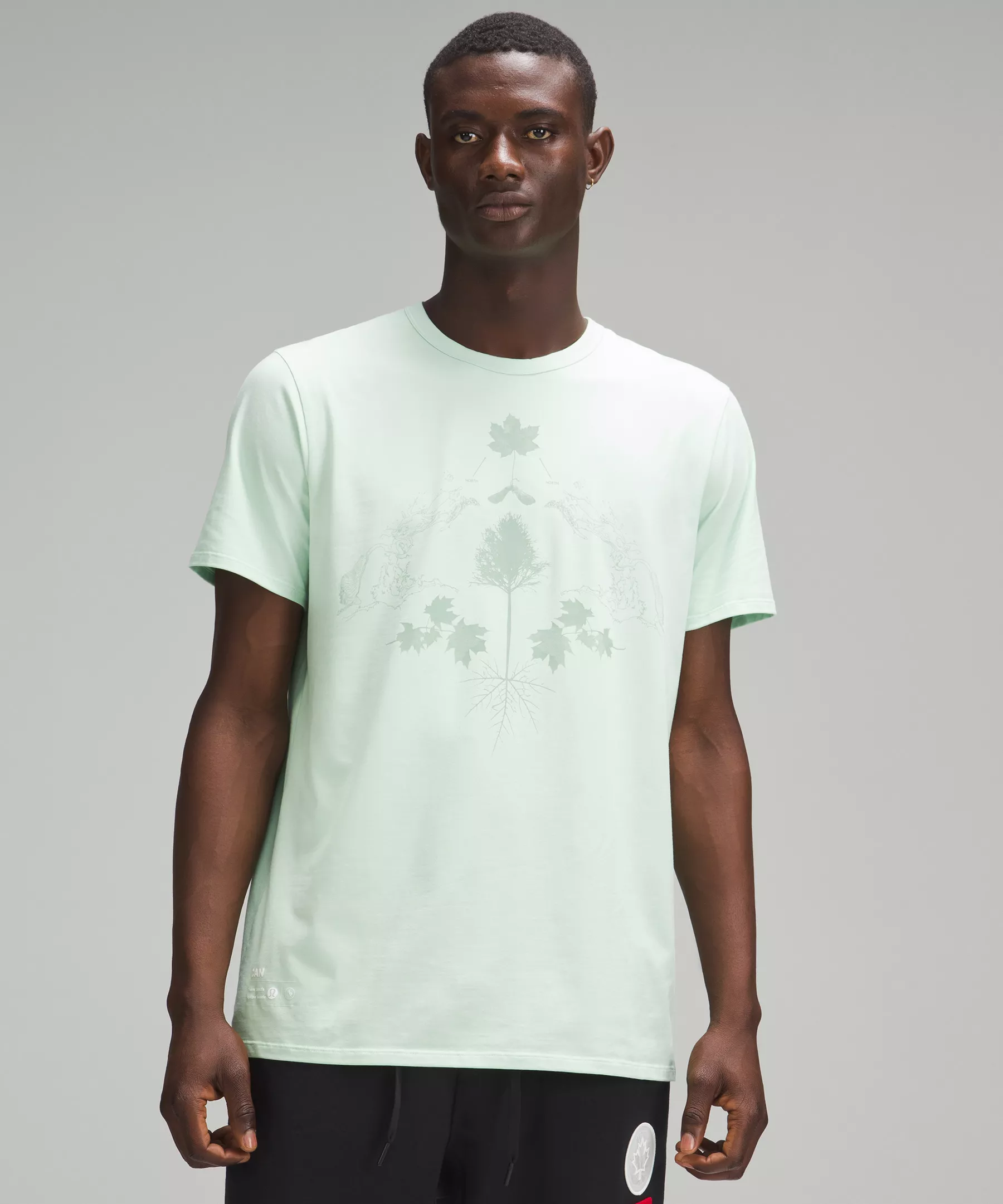 Lululemon Team Canada lululemon Fundamental男士T恤 Sea Glass XS