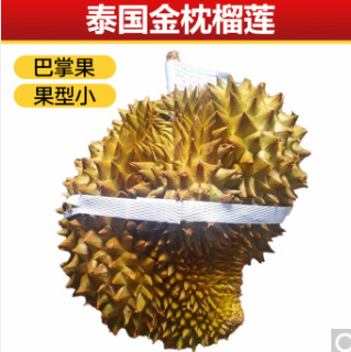 88.9元包邮！京鲜生 泰国金枕头巴掌榴莲4-5斤 2颗
