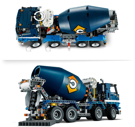 lego机械组混凝土搅拌运输车42112