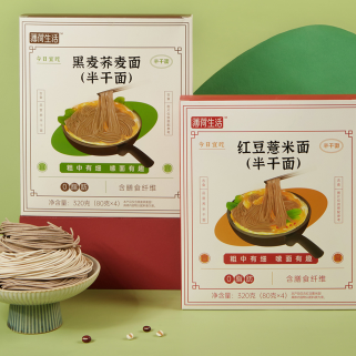 15元包邮！薄荷健康 零脂肪荞麦面8袋