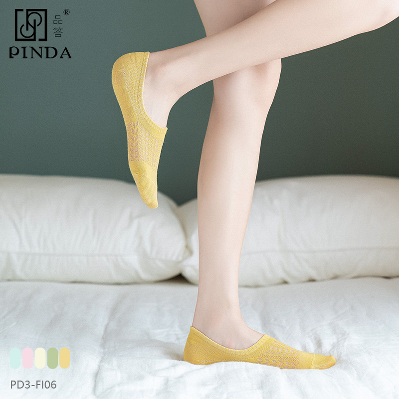 品答！夏季薄款浅口隐形船袜5双