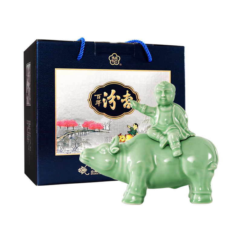 山西杏花村53度清香型国产白酒475mL*1盒