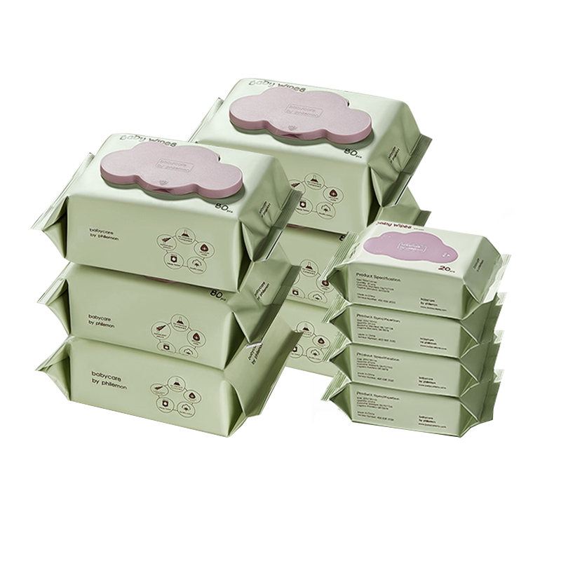 bc宝宝湿巾80抽*6包+20抽*4包手口专用湿巾