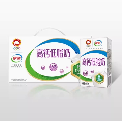 42.9元包邮！伊利旗舰店高钙低脂牛奶250ml*24盒