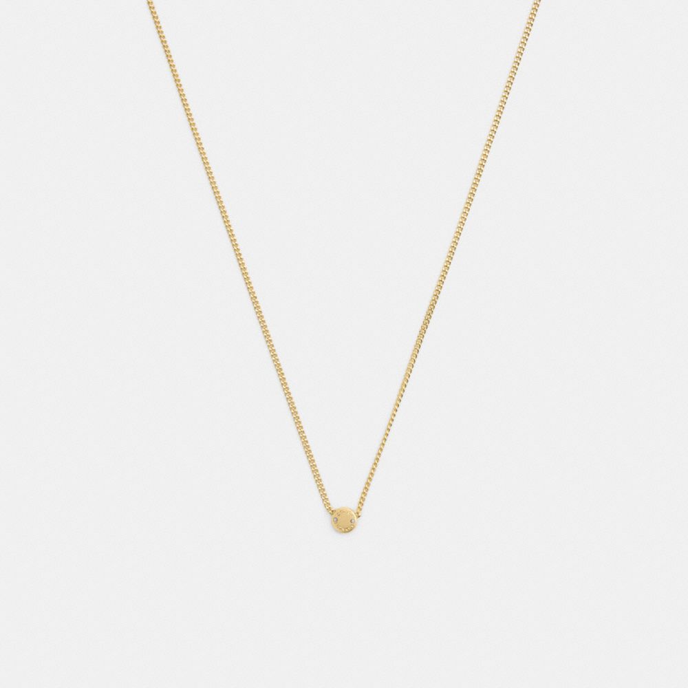 coach rivet pendant necklace CBW07-GLD