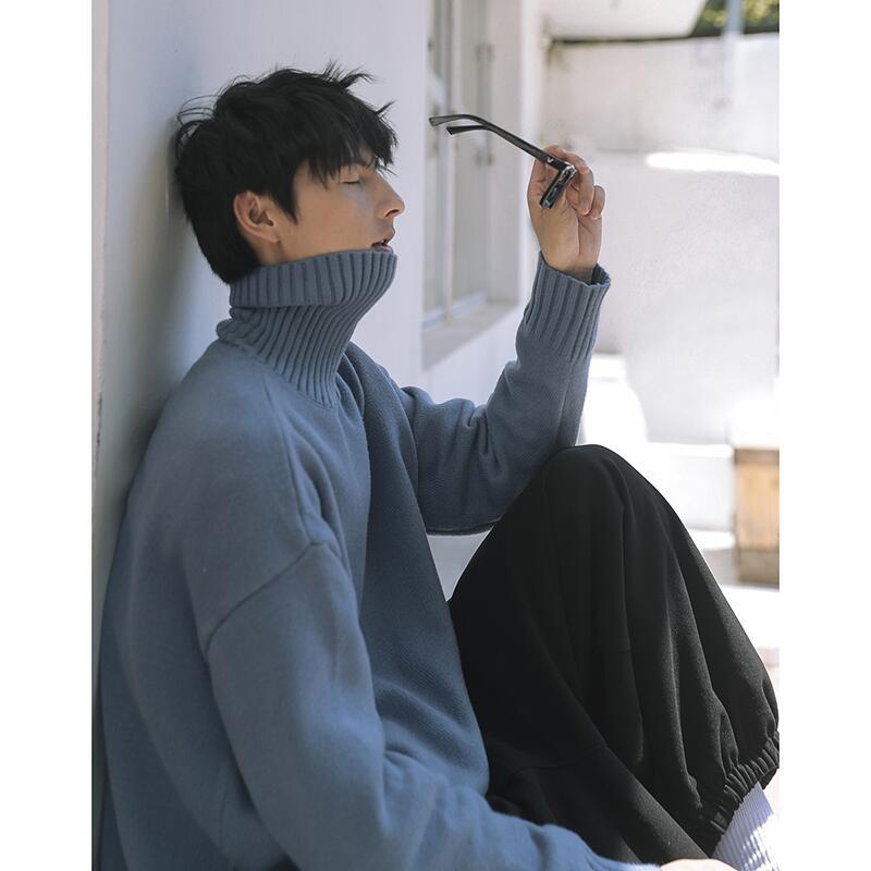 高领秋冬韩版毛衣打底针织衫