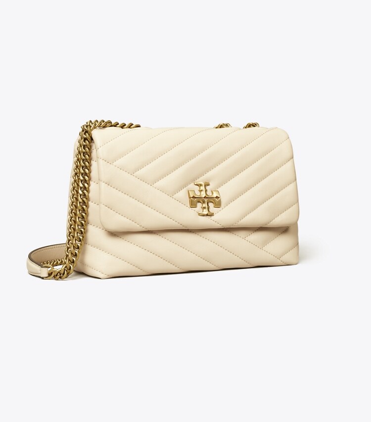 Tory Burch Small Kira CHEVRON小号链条单肩包New Cream