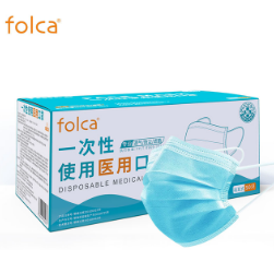 5.9元包邮！folca 一次性医用外科口 50只装