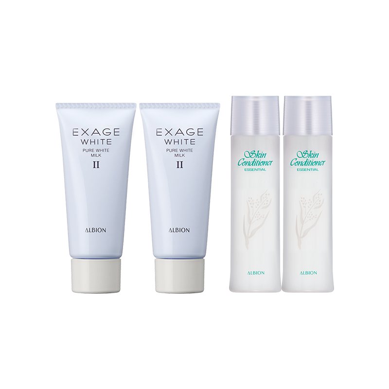 ALBION澳尔滨爽肤精萃液+焕白渗透乳