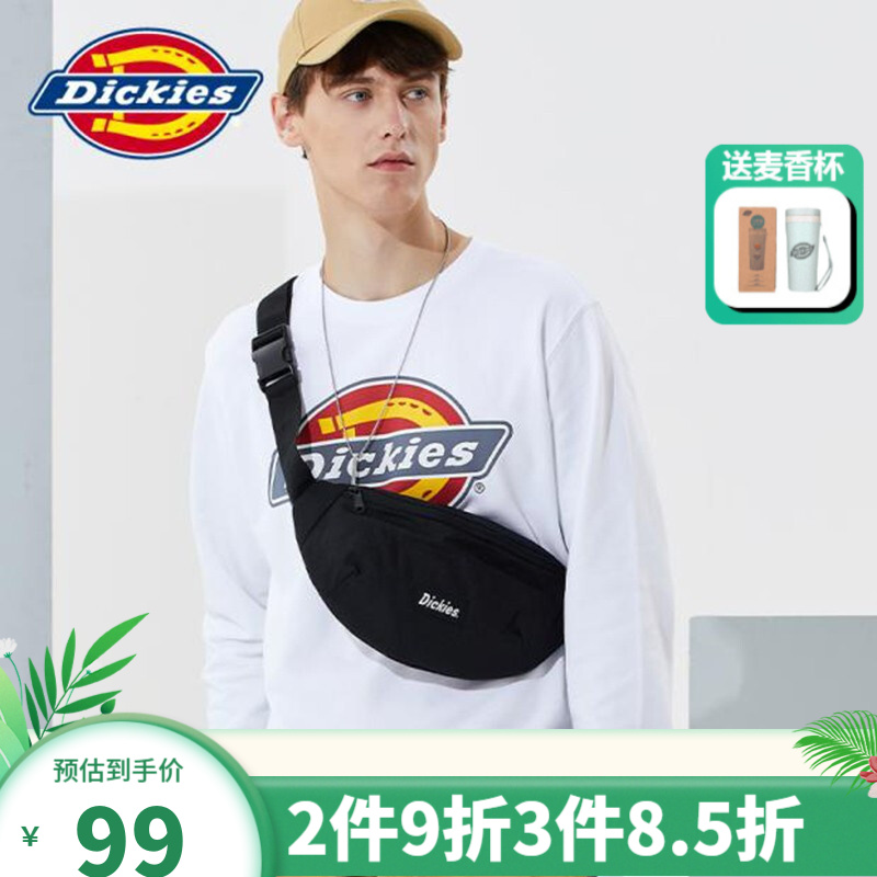 【JD旗舰店】Dickies时尚百搭简约腰包斜挎包胸包男女情侣同款