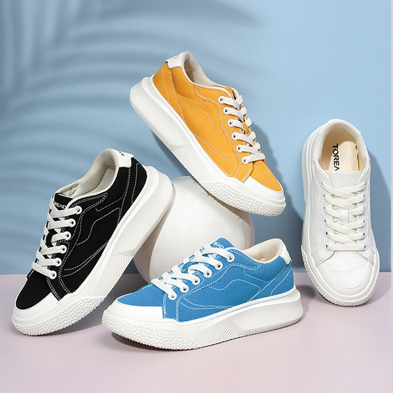 探路者软弹防泼水帆布鞋