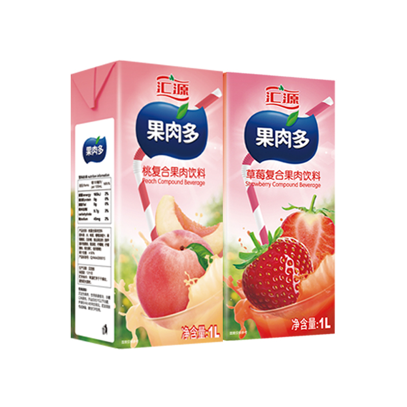 【汇源】浓缩百分百果汁两联包1L*2