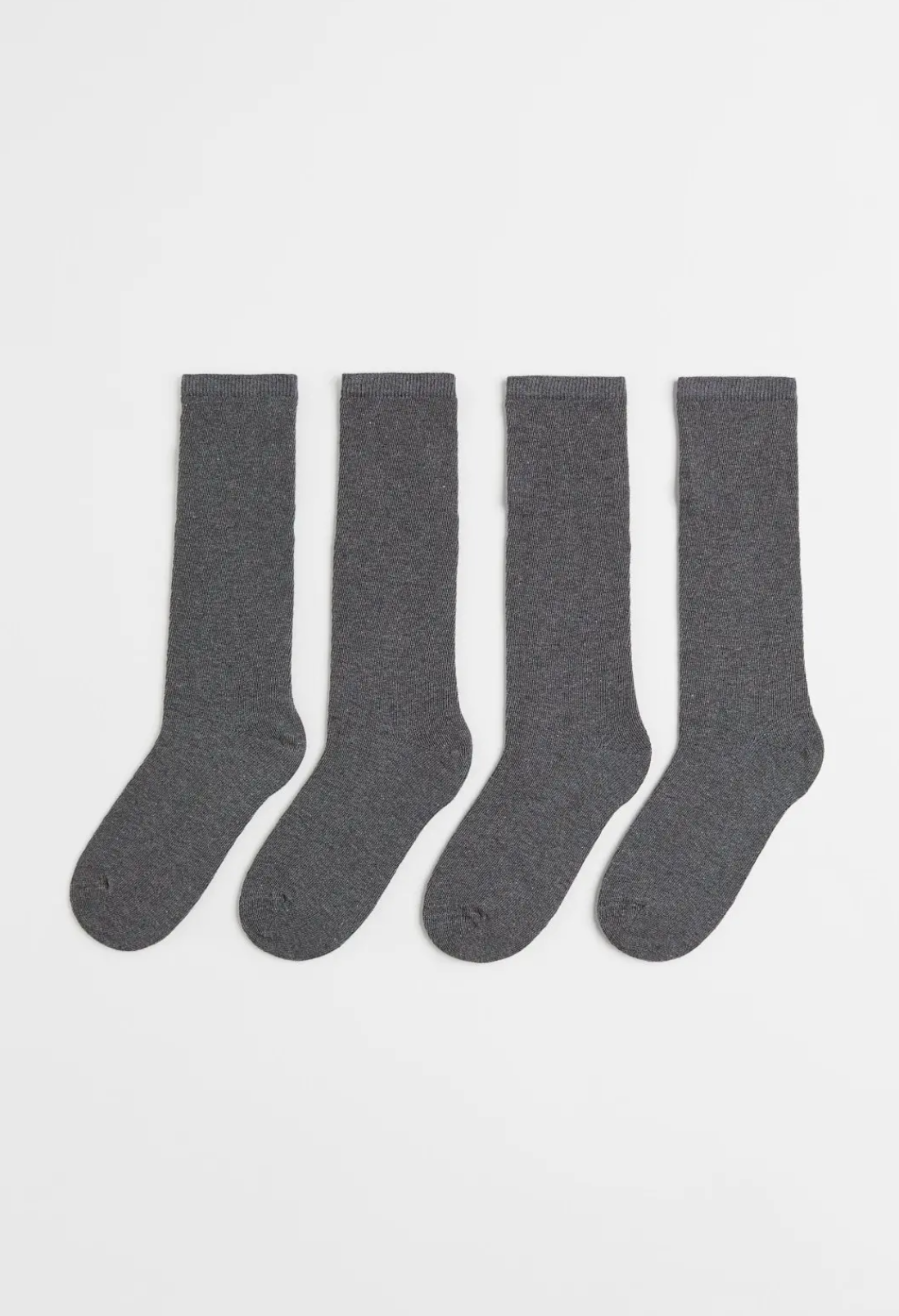 H&M Grey Knee High Socks 4-Pack