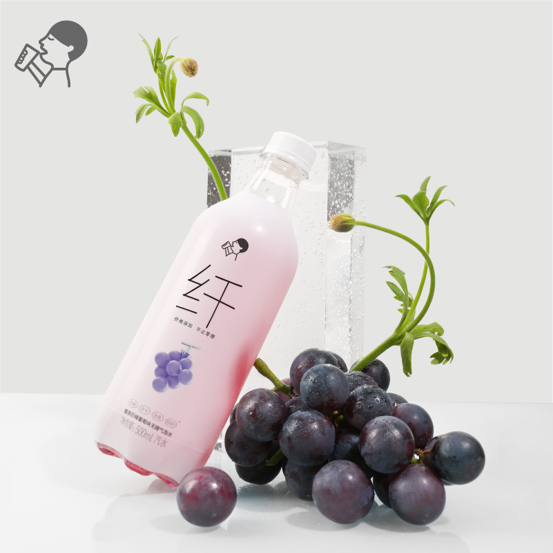 喜茶无糖气泡水0脂0卡汽水果味饮料500ml*