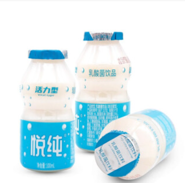 5.9元包邮！喜乐 悦纯系列乳酸菌饮品早餐奶100ml*12瓶