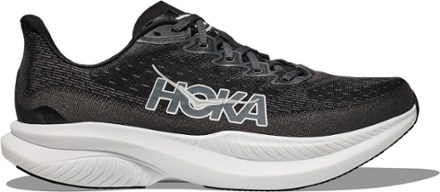 HOKA Mach 6女士跑鞋 Black/White 7 Wide