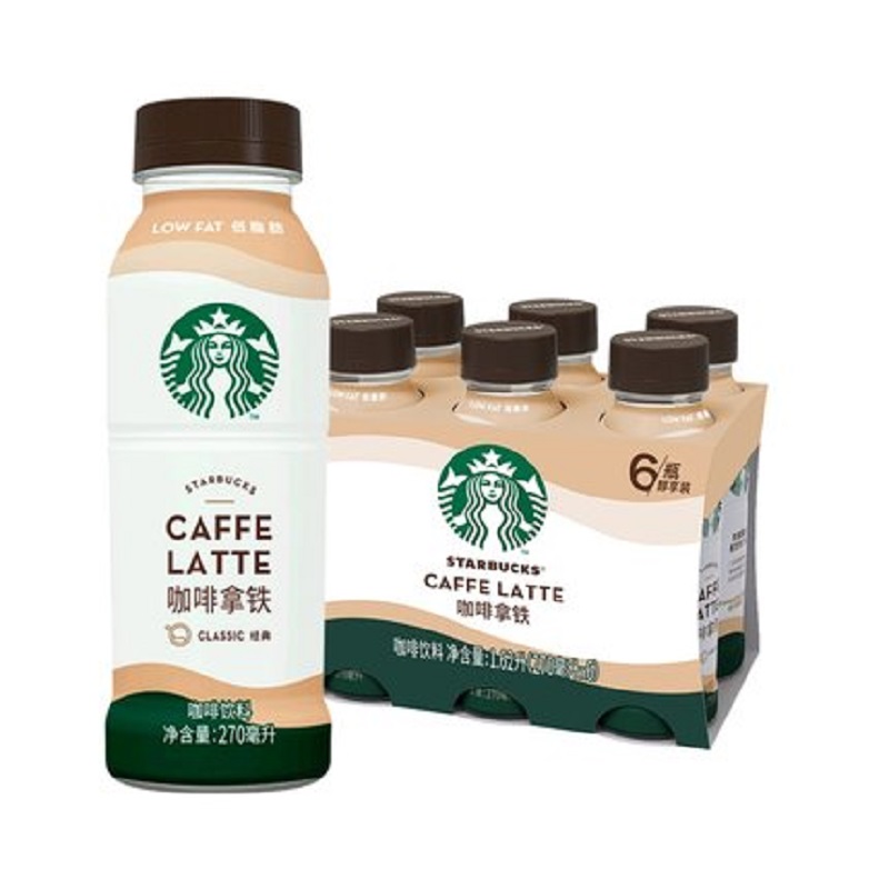 猫超已验货！星巴克星选拿铁咖啡270ml*6瓶