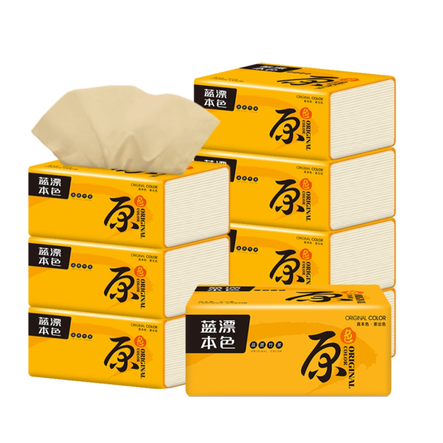 部分人0元~蓝漂本色抽纸224张*6大包