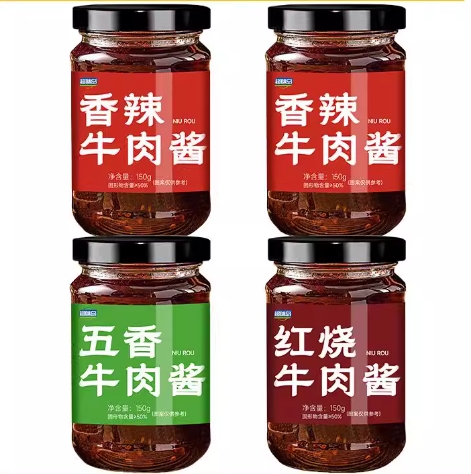 8.76元抢！正宗牛肉酱150g*4瓶