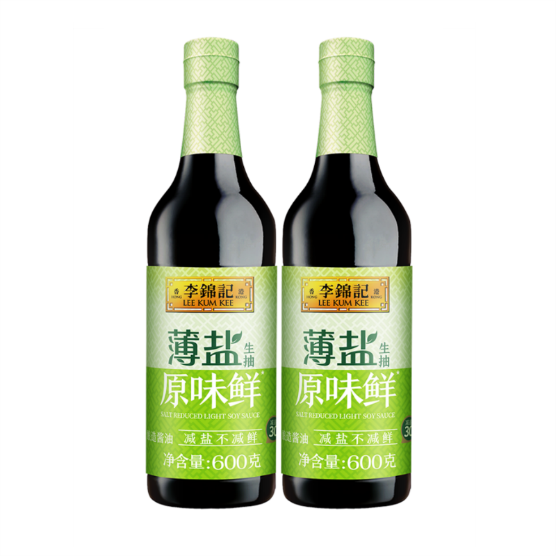 李锦记薄盐生抽600g×2