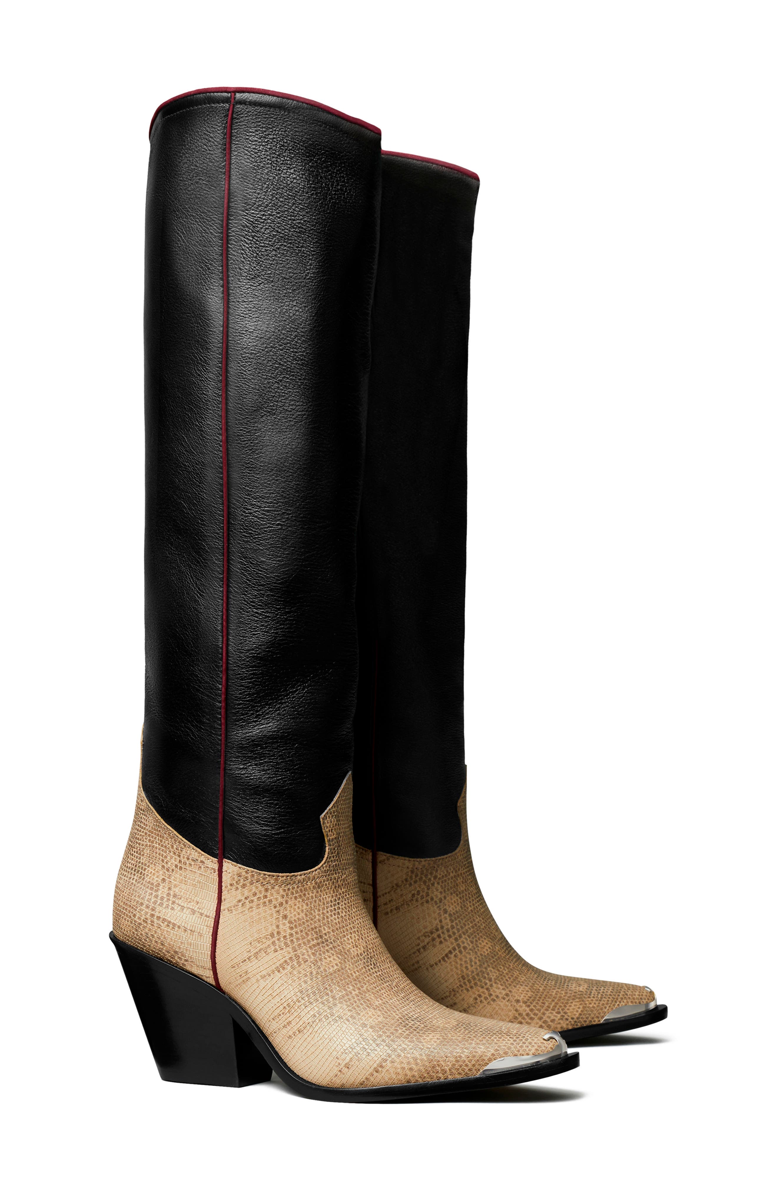 Tory Burch Western Knee High Boot