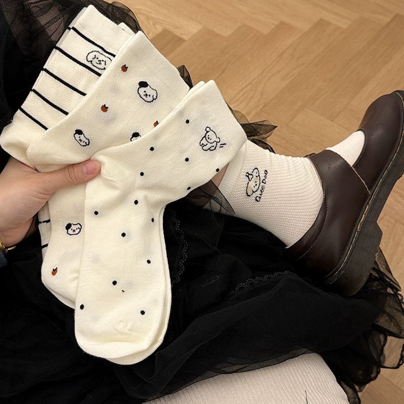 俞兆林夏季网眼白色小腿袜 7.9 元