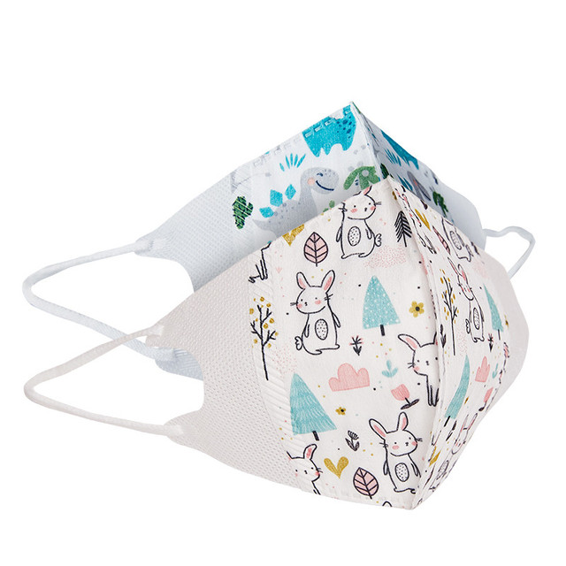 日本绿鼻子儿童口罩3d立体口罩10枚装