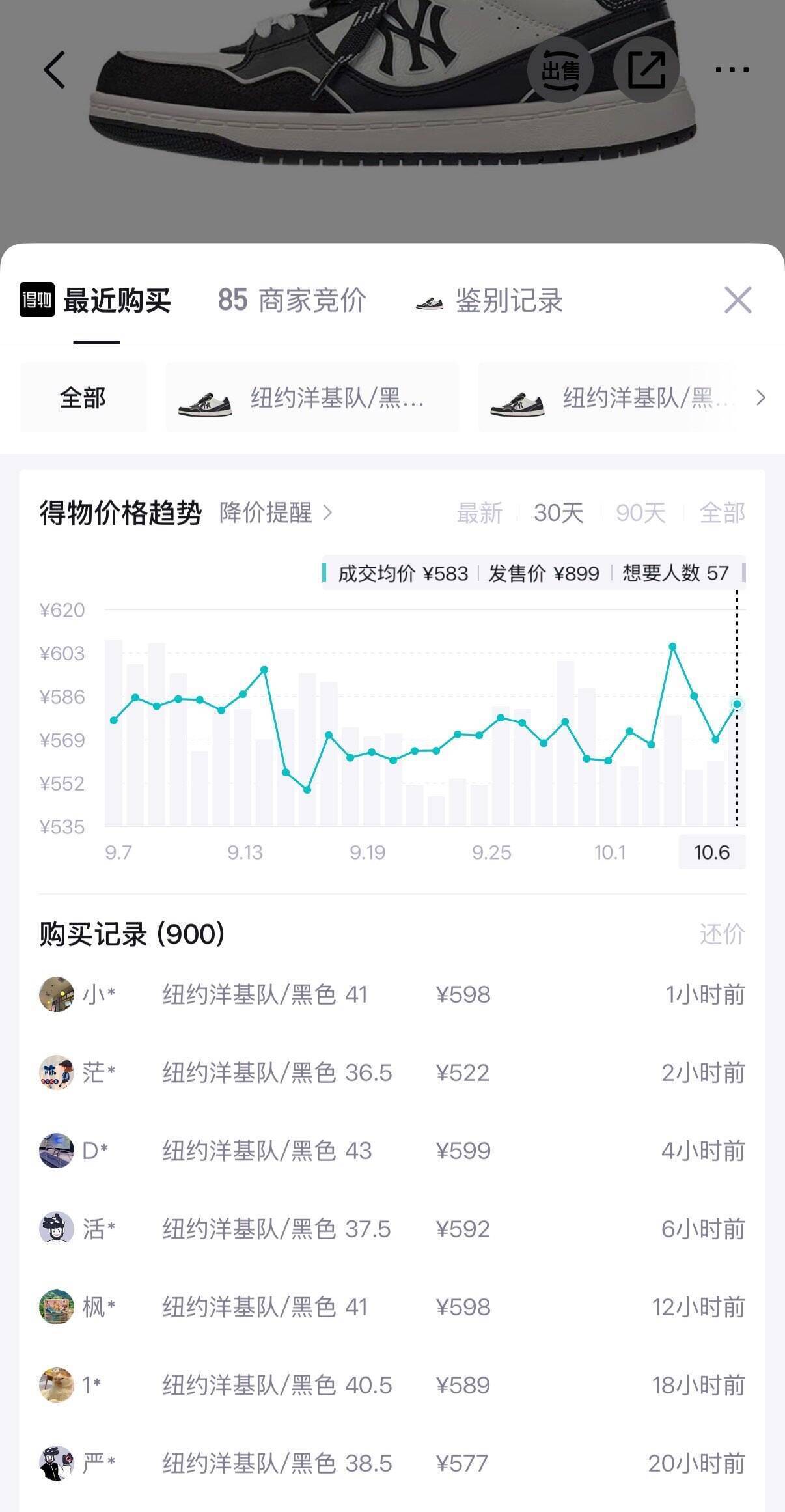 MLB学长鞋3ASXS016N-50BKS，双倍礼金叠加券后到手421元