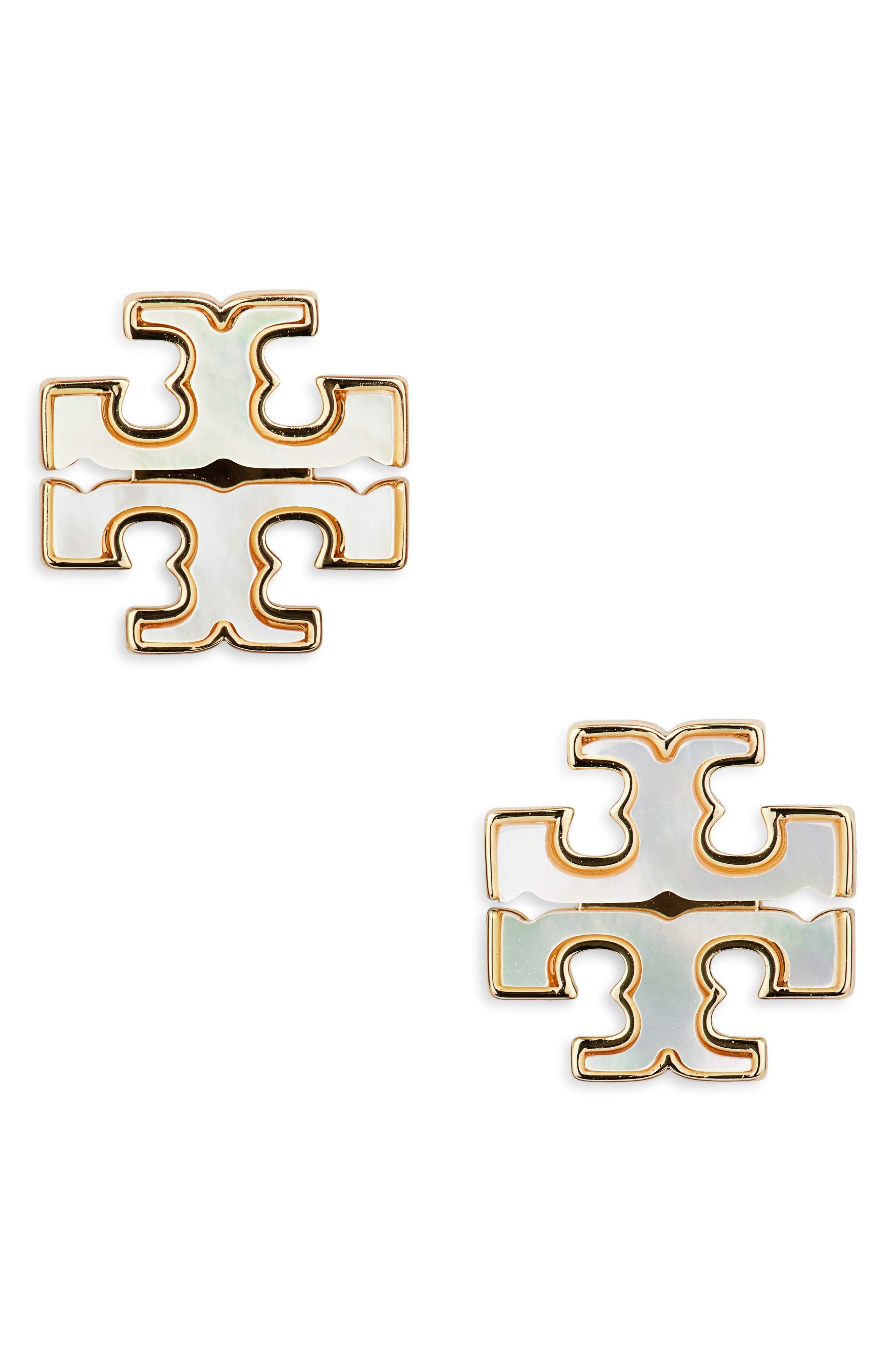 Tory Burch Kira Mother-of-Pearl Stud Earrings