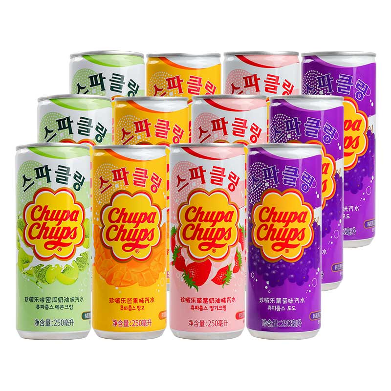 珍啵乐果味气泡水250ml*12罐