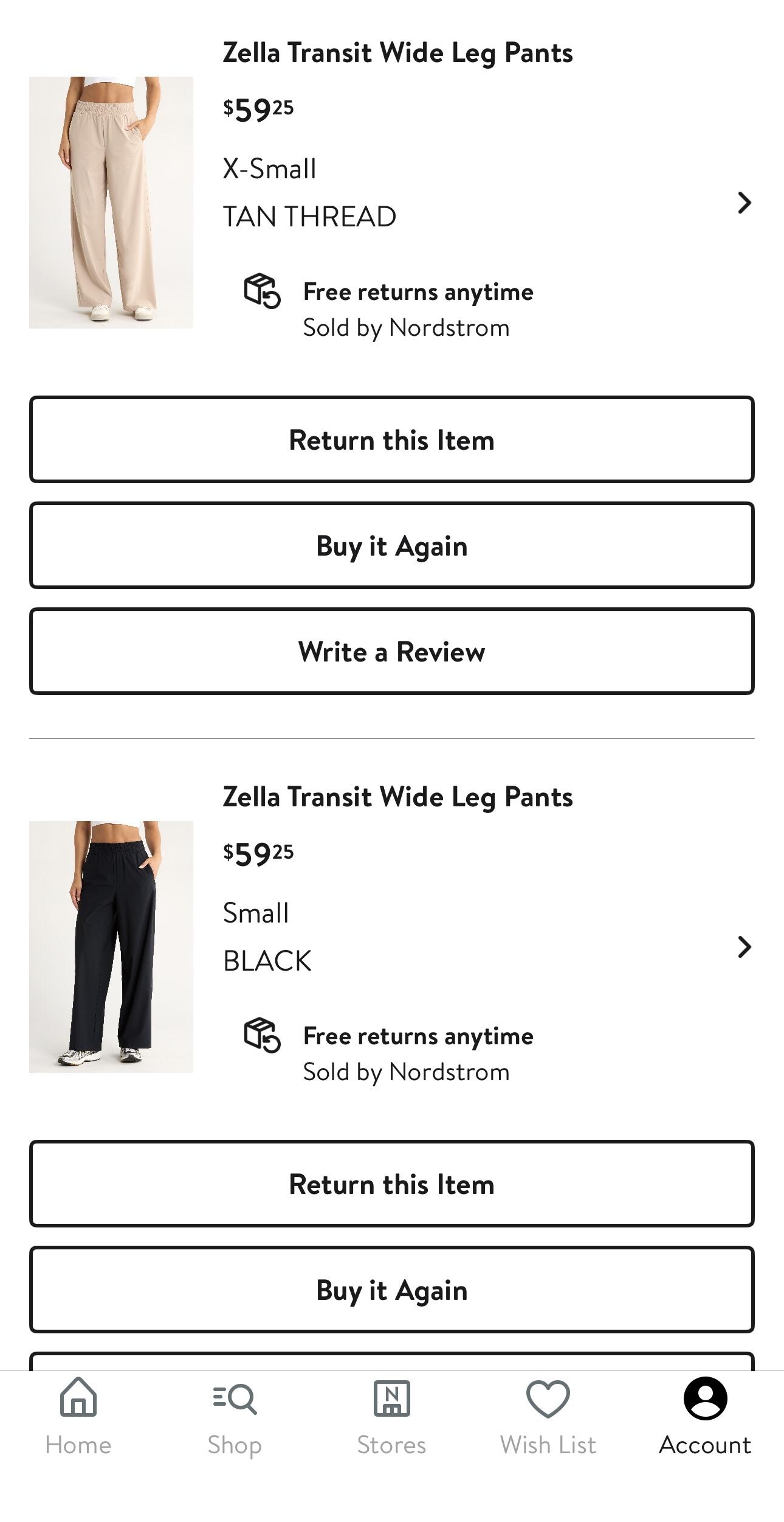 A mirror selfie of a stylish person wearing a full Zella matching set, showing the flattering high-waisted fit and relaxed silhouette.