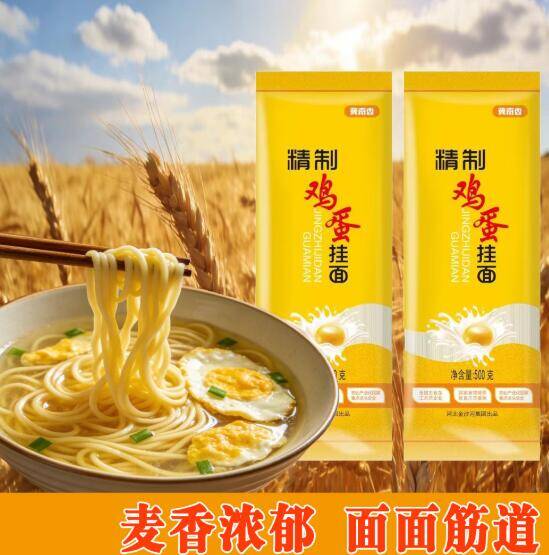 金沙河冀南香鸡蛋挂面1.9元/袋