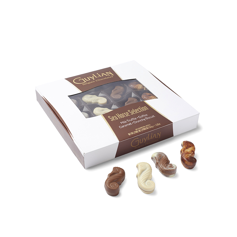 比利时进口吉利莲海马形榛子夹心巧克力礼盒