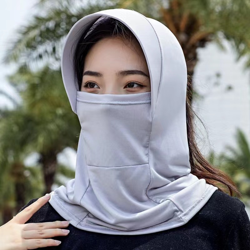 夏季新款防晒帽子干活采茶务农骑车遮脸遮阳