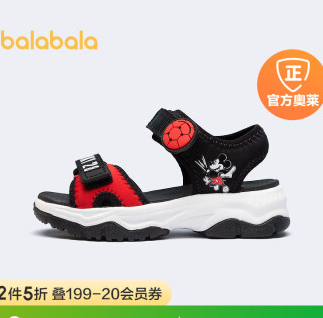 38元包邮！巴拉巴拉 男童米奇运动凉鞋