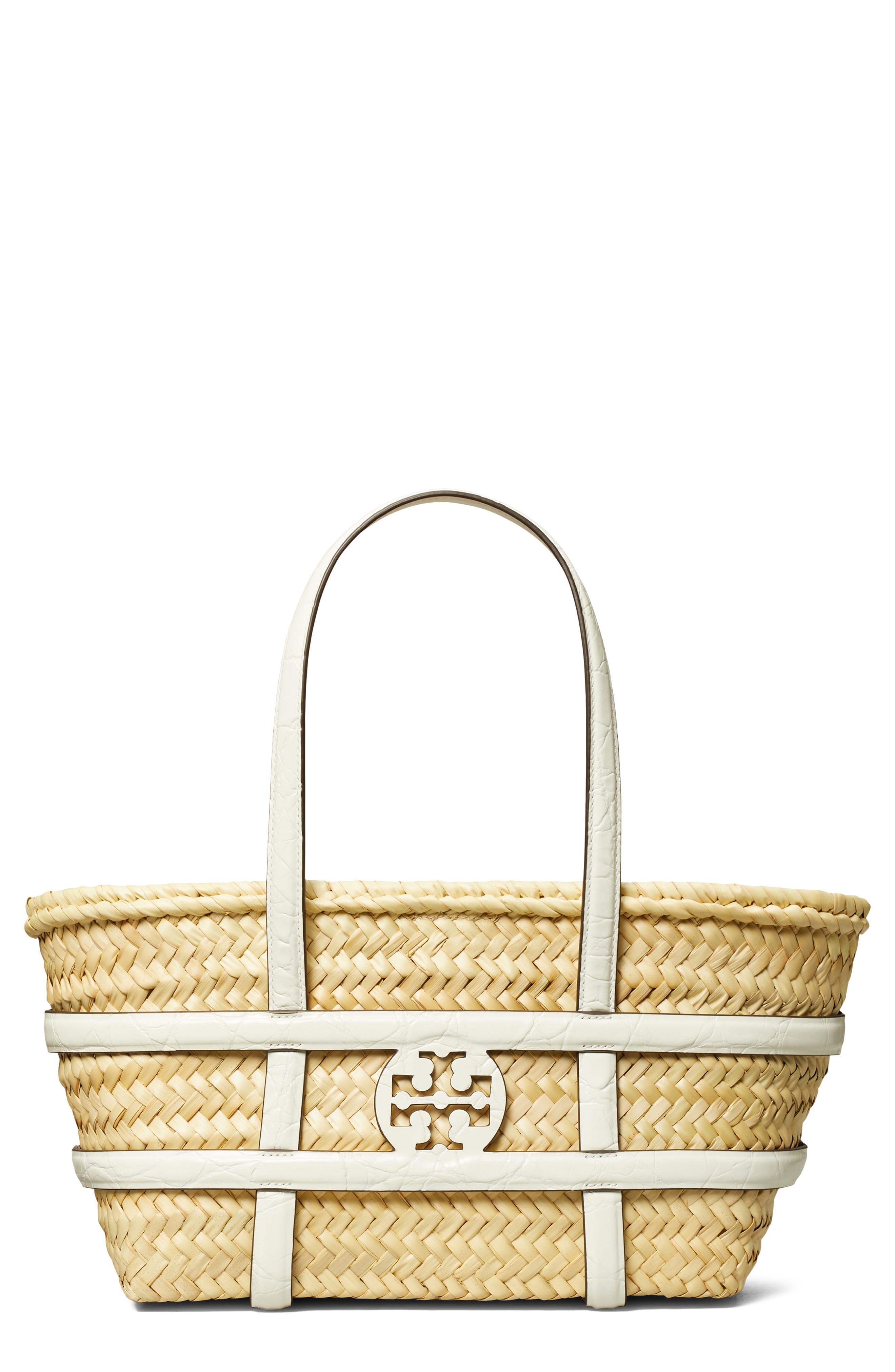 Tory Burch Ella Small Straw Basket Tote