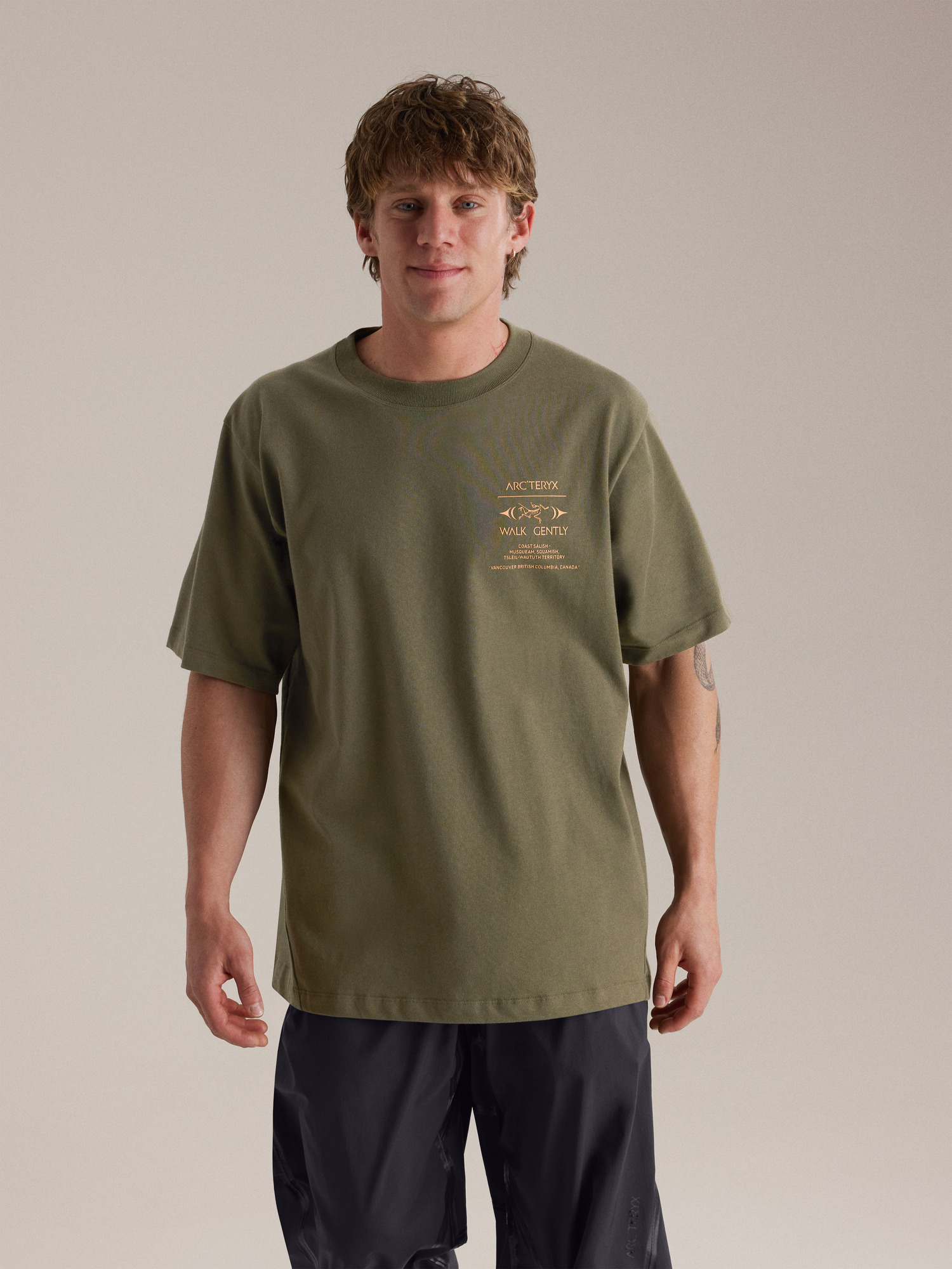Arcteryx Walk Gently Cotton Cedar Bark Shirt SS Men's