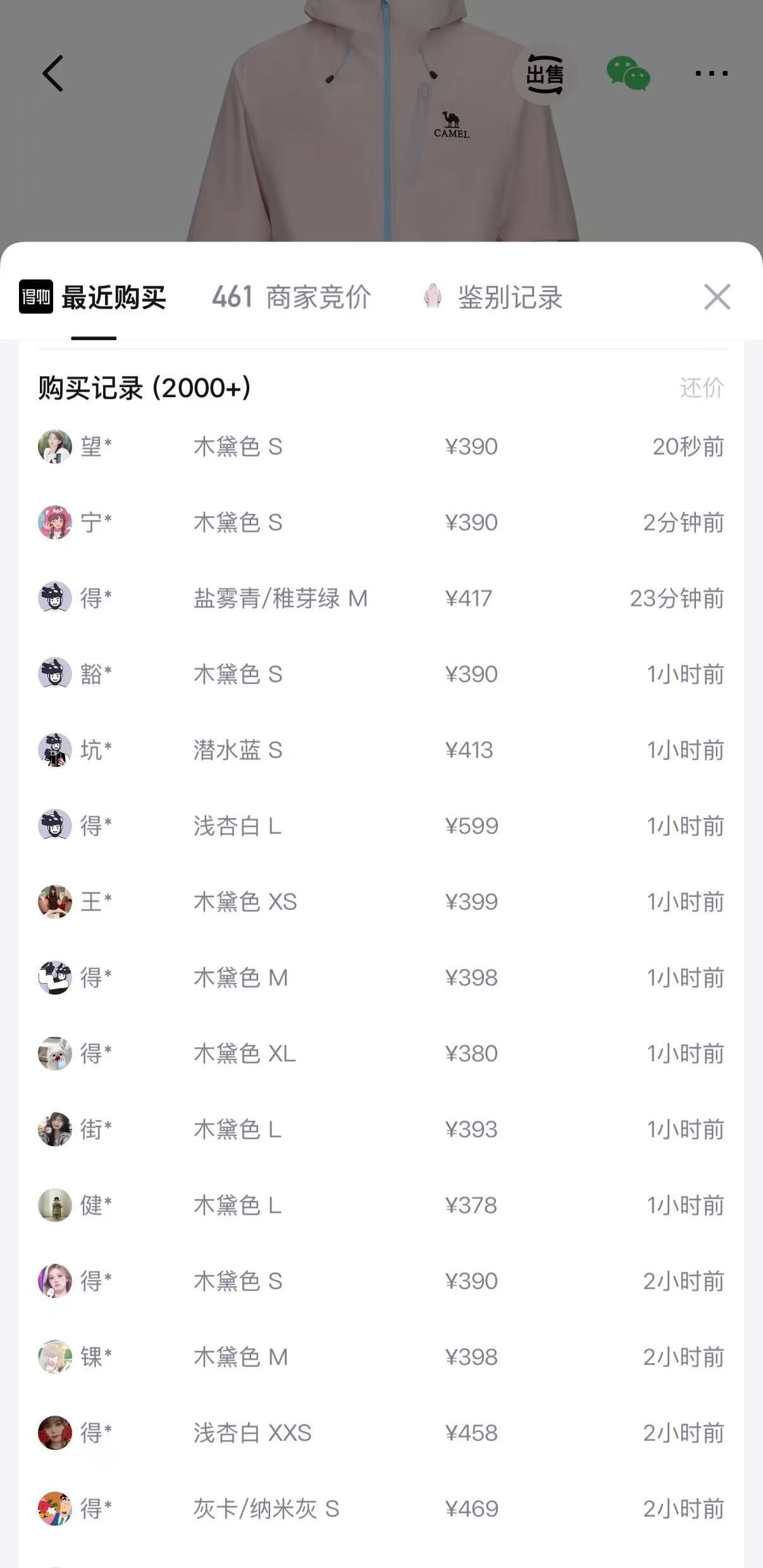 骆驼迪丽热巴同款三合一冲锋衣，购物金到手价284元
